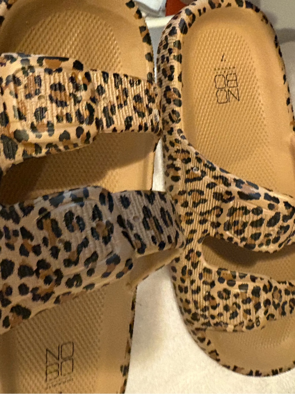 leopard Sandals-No Boundaries size 7